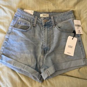 Brand new forever 21 denim curvy shorts